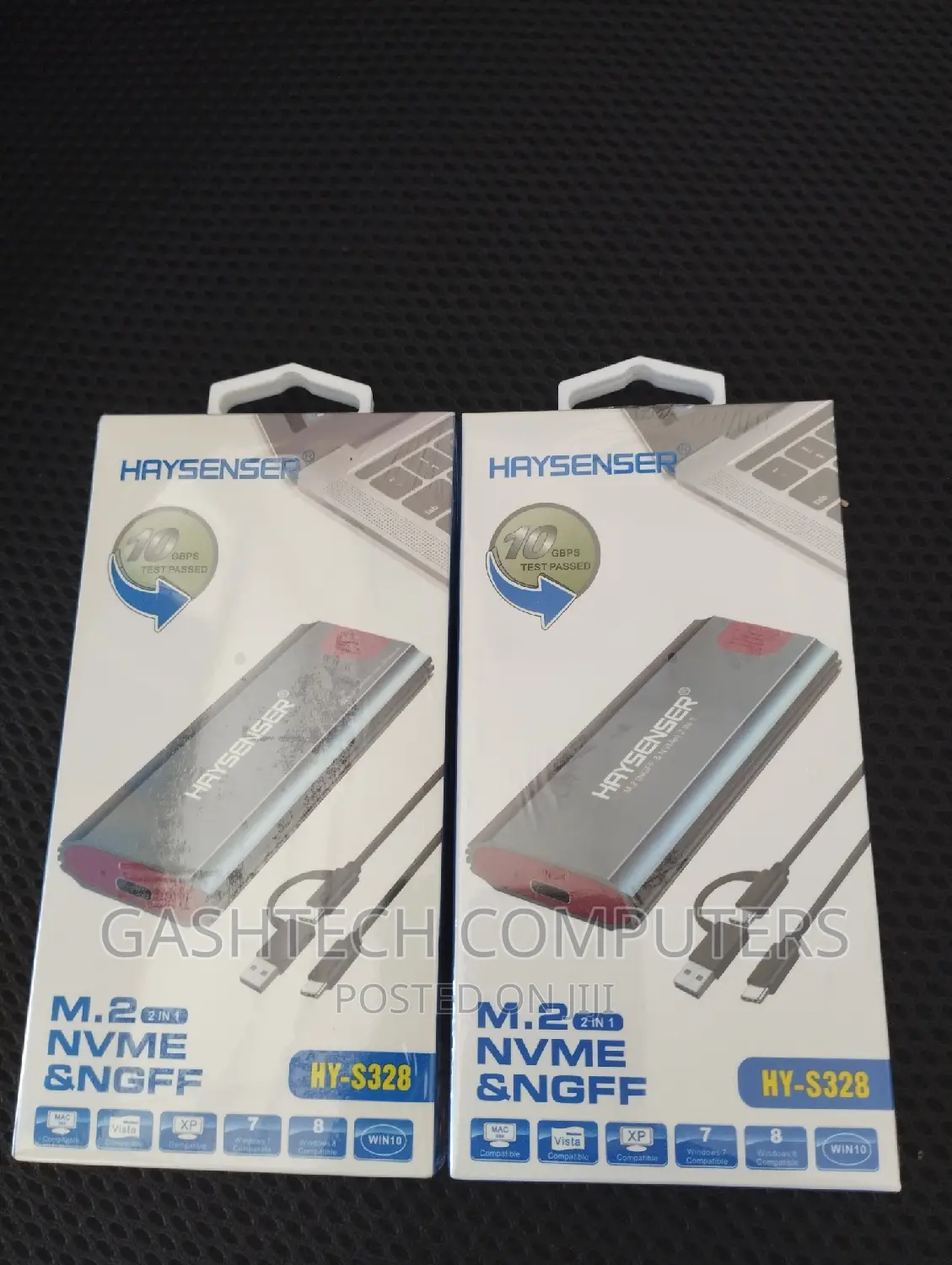 Haysenser M.2 (Nvme Ngff) 2 in 1 Enclosure