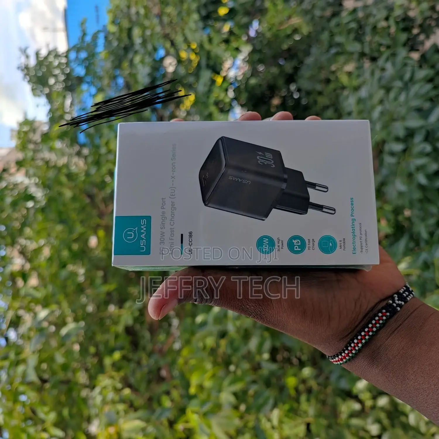 Network Charger Usams US-CC186 Type-C PD 30W Fast Charging
