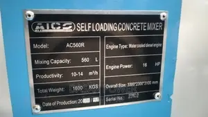 Self-Loading Diesel Concrete Mixer