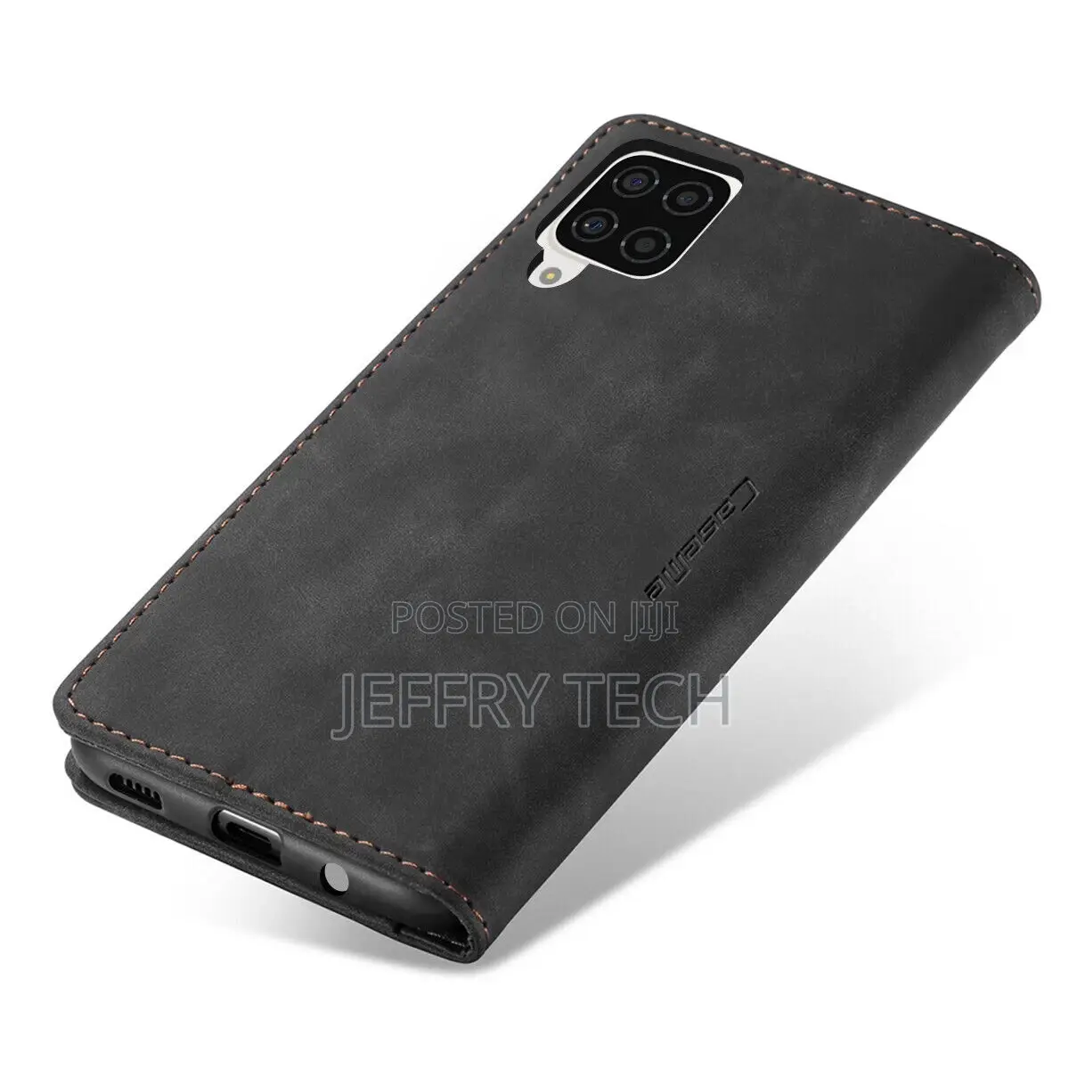 Wallet Case Folding Flip Leather Card for Samsung Galaxy A12