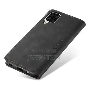 Wallet Case Folding Flip Leather Card for Samsung Galaxy A12