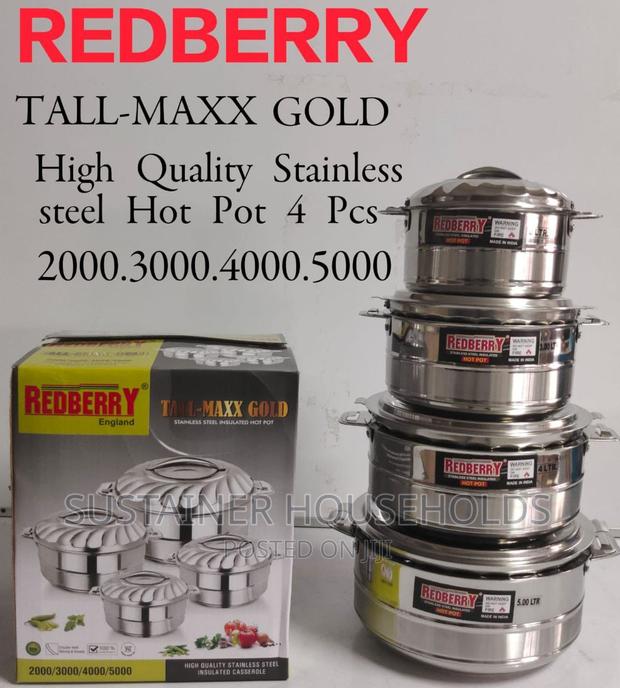 *Tall Maxx Stainless Steel Hotpots
 4pcs