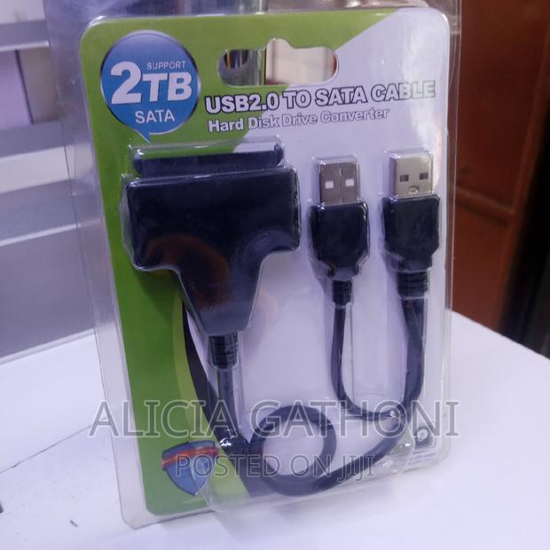 Usb 2.0 to Sata Cable Hard Disk Drive Converter - thumbnail 2