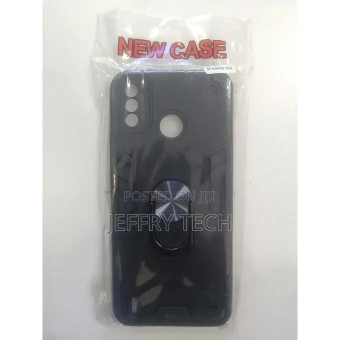 Case for Spark 6 Go Luxury Ring Back Cover Stand Armor Shoc