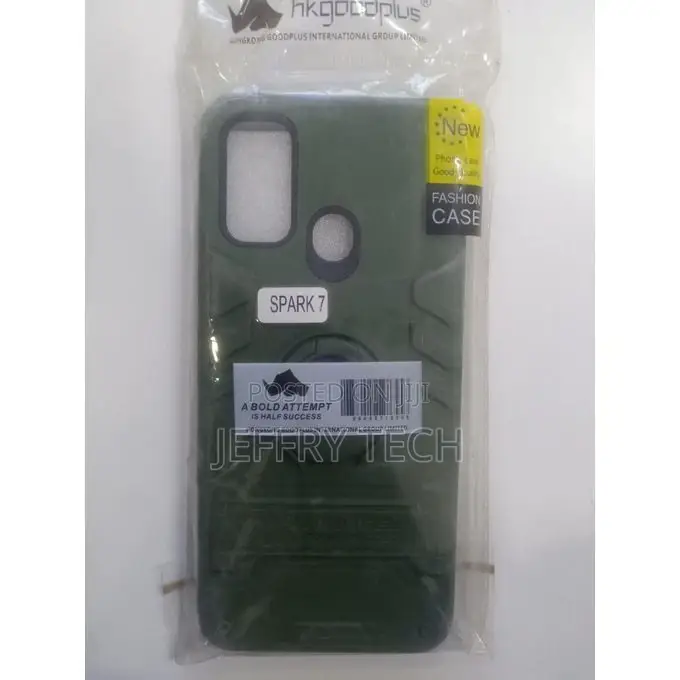 Case for Spark 7 Luxury Ring Back Cover Stand Armor Shockpro