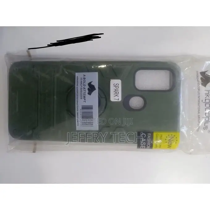 Case for Spark 7 Luxury Ring Back Cover Stand Armor Shockpro