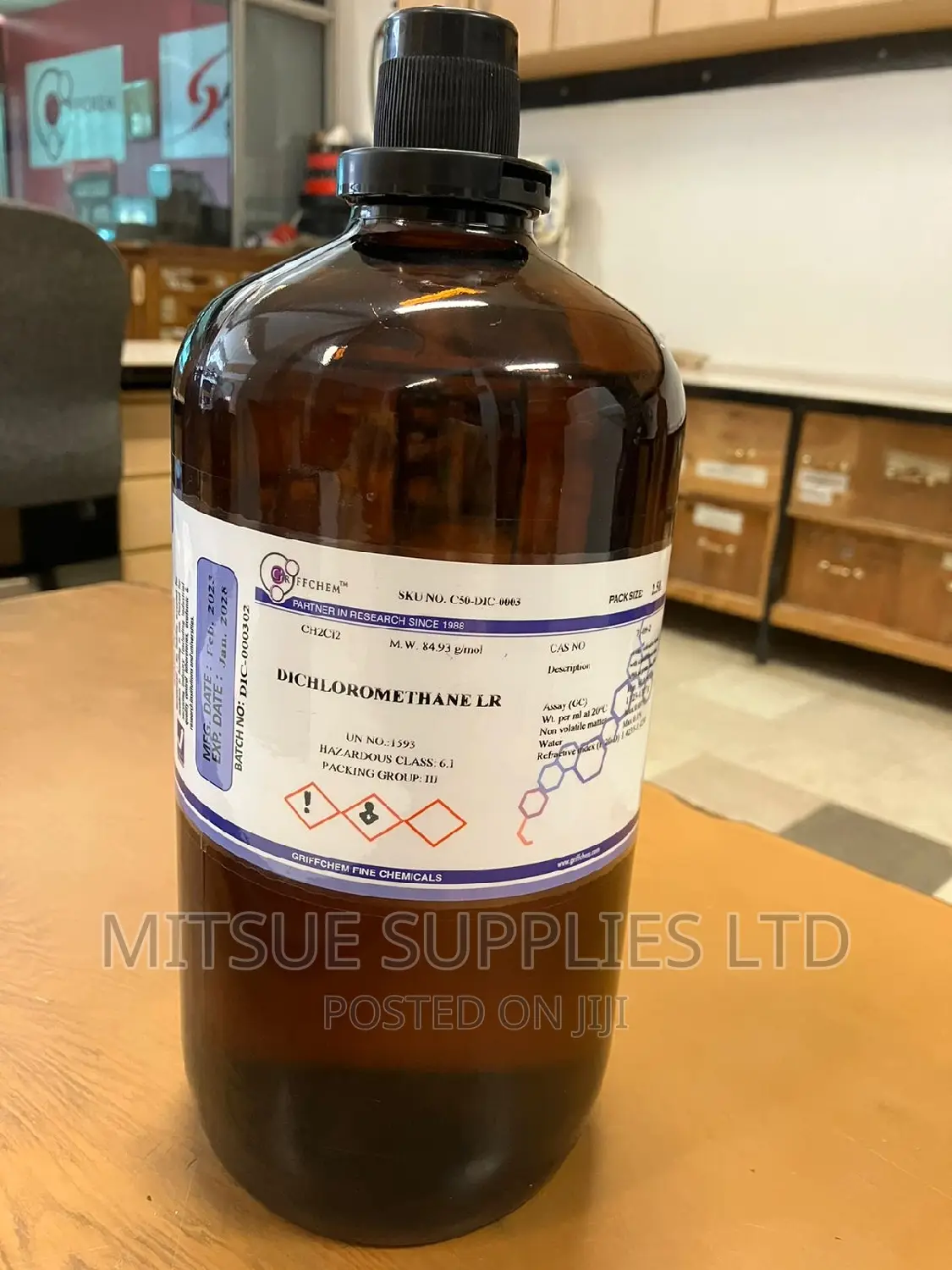 Dichloromethane LR 2.5L Griffchem