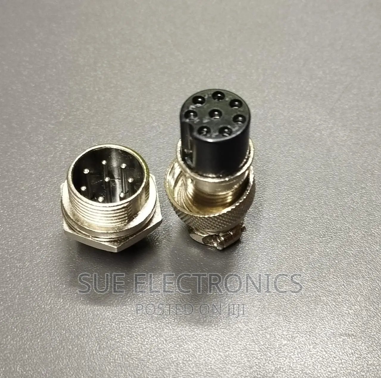 Aviation Plug 8 Pin Silver Plated
