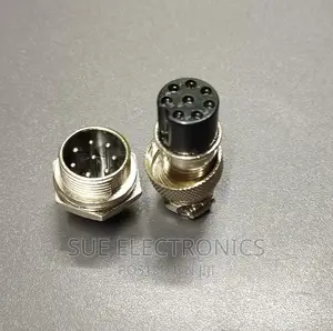 Aviation Plug 8 Pin Silver Plated