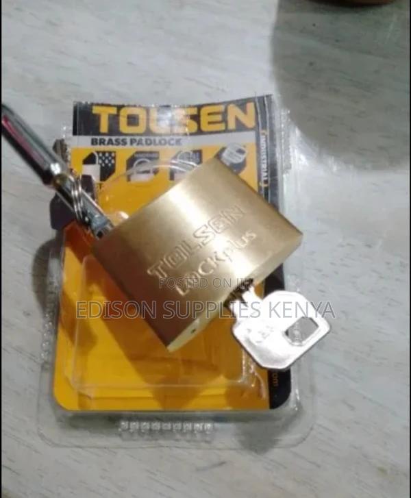 Tolsen Brass Padlock 50mm Hardened, Double Bolted, Rustproof - thumbnail 2