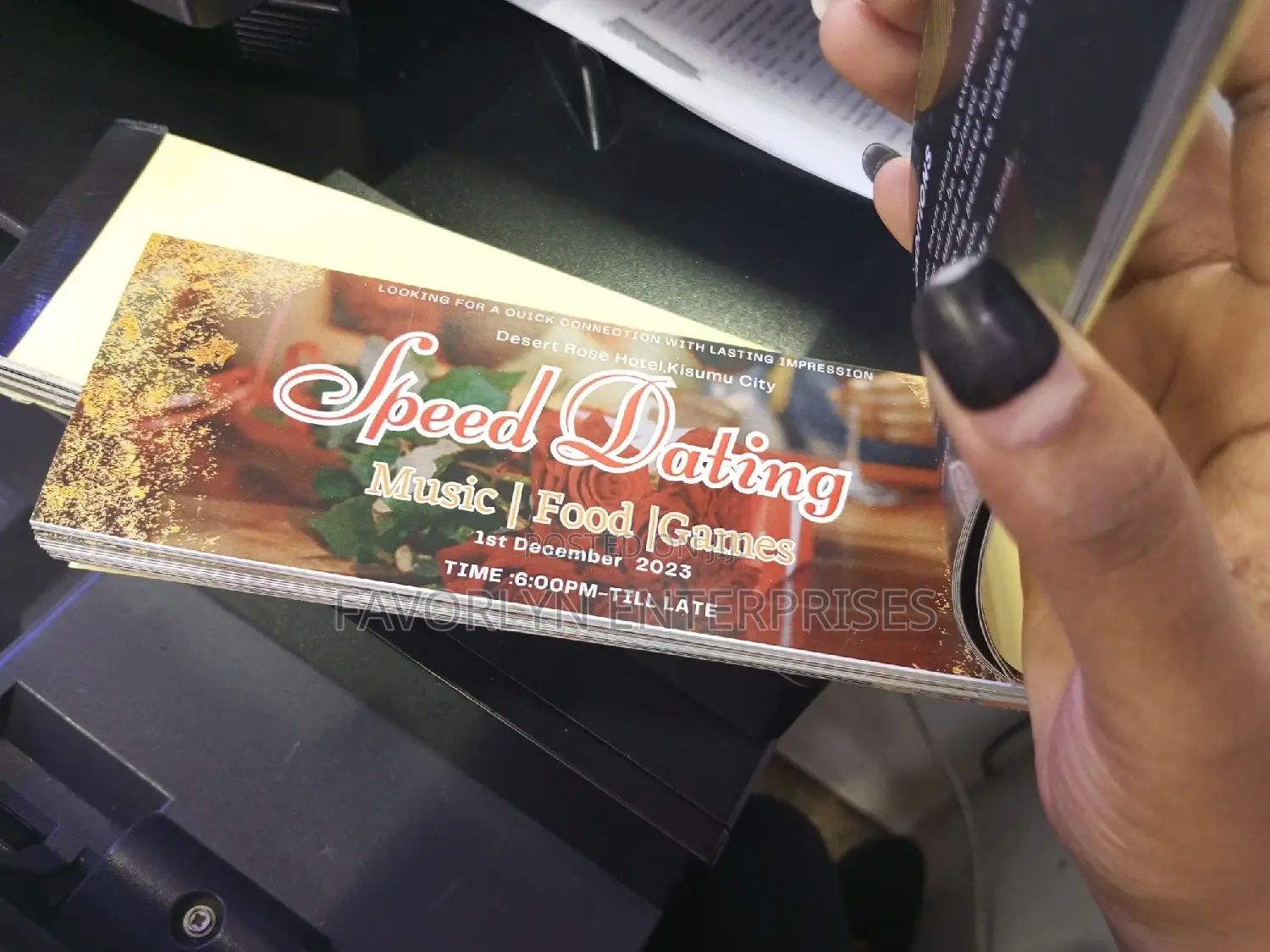 Executive Raffle Tickets Printing