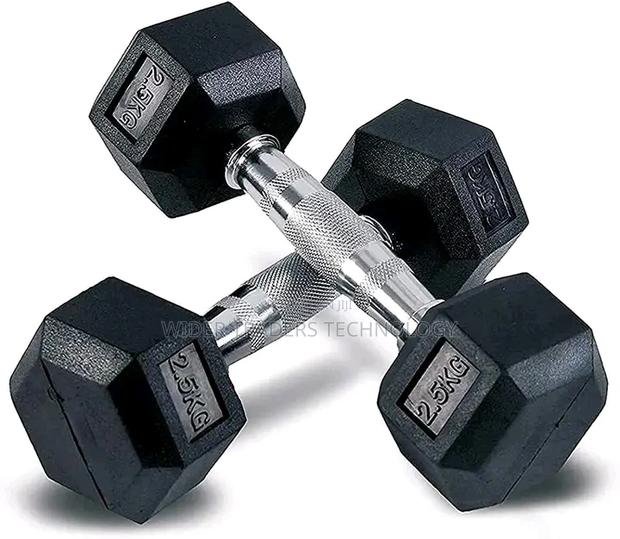 5kgs Single Hand Hexagon Fitness Hex Fixed Dumbbell