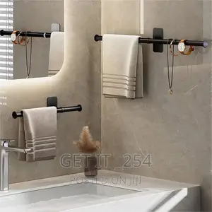 *Handle Towel Rack Bar Space Aluminium Activity Towel Rack