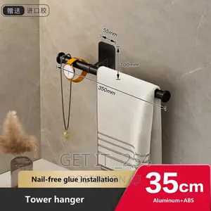 *Handle Towel Rack Bar Space Aluminium Activity Towel Rack