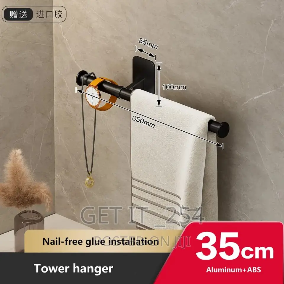 *Handle Towel Rack Bar Space Aluminium Activity Towel Rack