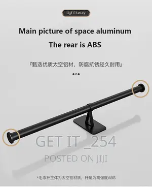 *Handle Towel Rack Bar Space Aluminium Activity Towel Rack