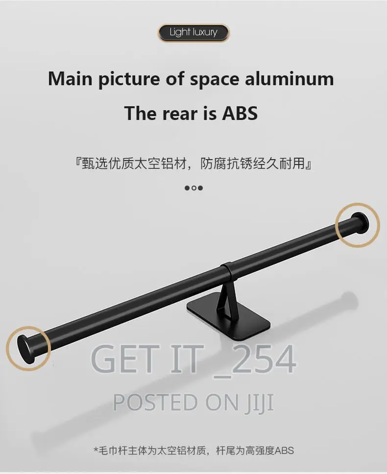 *Handle Towel Rack Bar Space Aluminium Activity Towel Rack