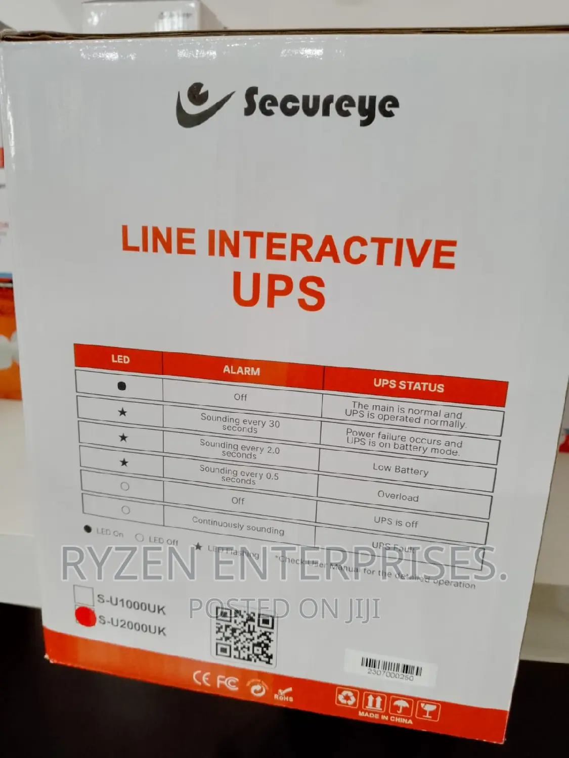 Secureye 2kva Ups/ 2kva Secureye Line Interactive UPS