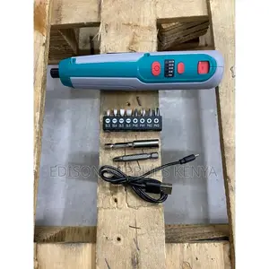 Total Cordless Screwdriver 8pcs USB Rechargeable- TSDLI0423