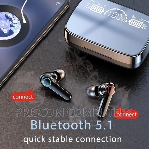 M19 Wireless Bluetooth Earbuds, Full Touch Control Headphone - thumbnail 3