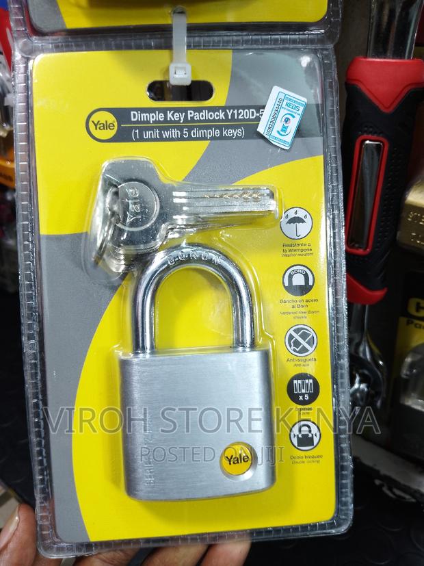 Original Yale 50mm Padlock 5 Dimple Keys