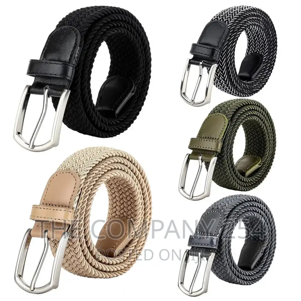 Canvas Belts for Men Fashion Strap Male Elastic Belt