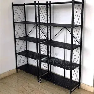 Kitchen Metallic, Storage Rack With Wheels