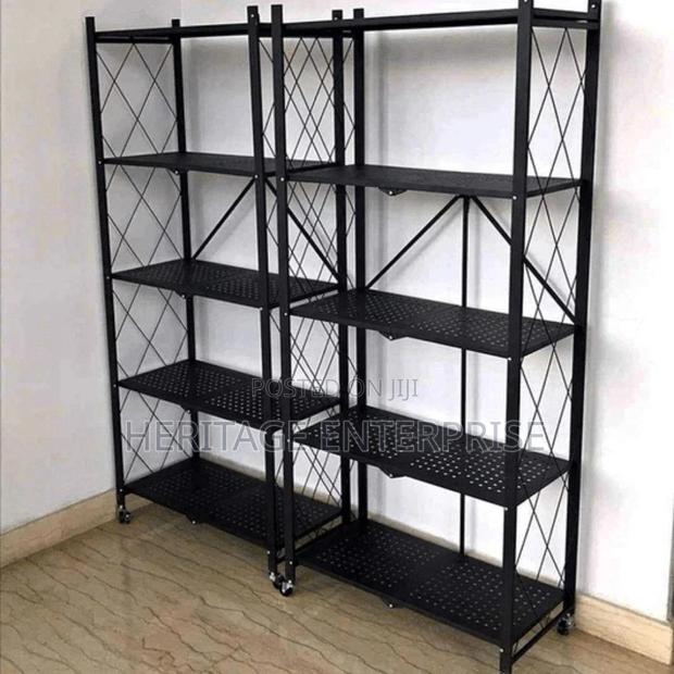 Kitchen Metallic, Storage Rack With Wheels