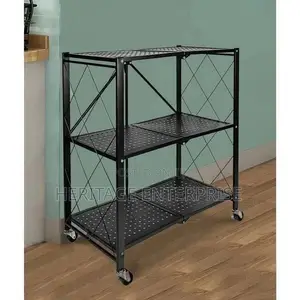 Kitchen Rack Foldable Kitchen Metallic Rack