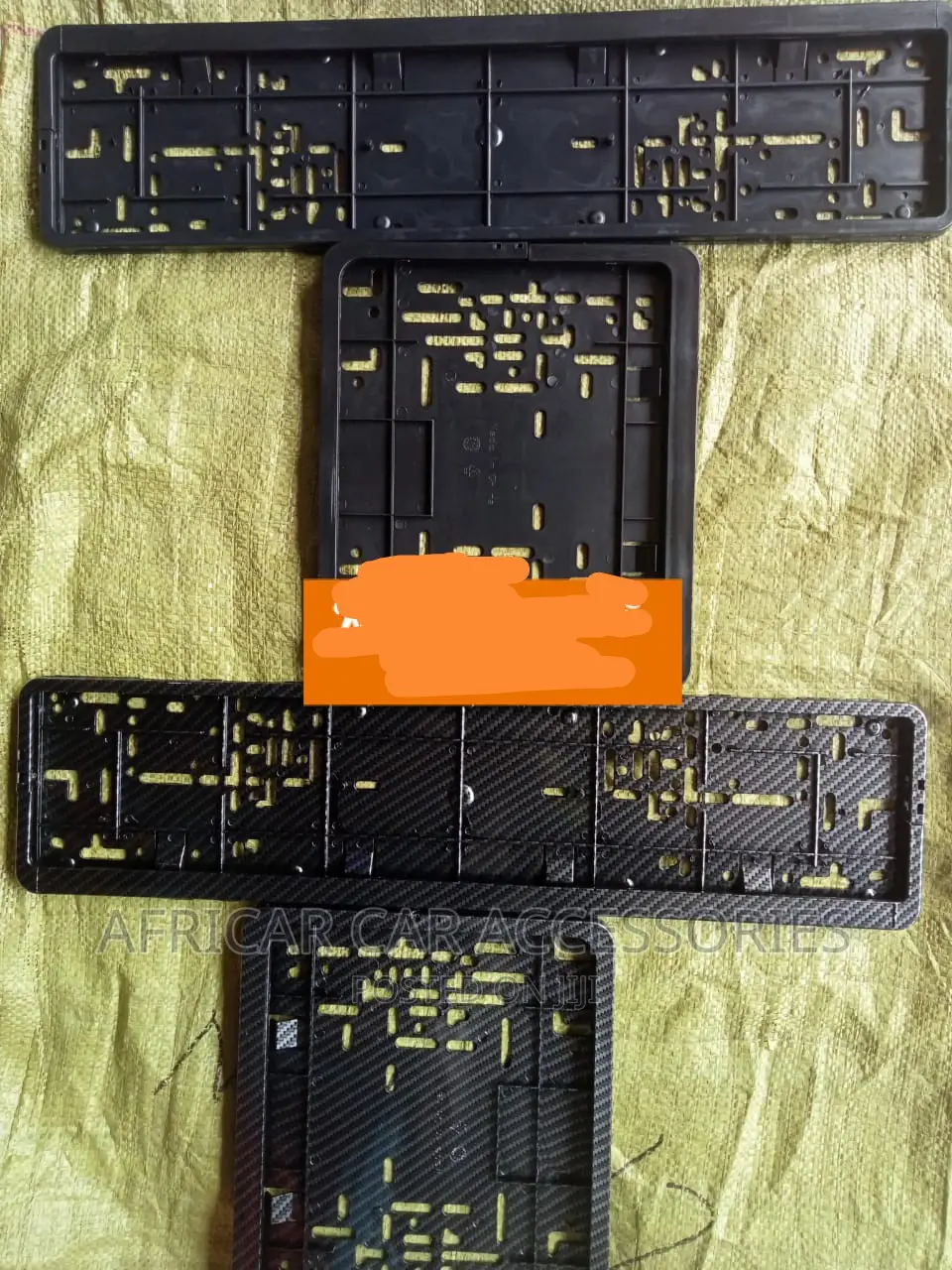 Plastic Black or Carbon Fiber Material Number Plates Frame in Nairobi