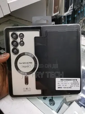 Magsafe Case for Samsung Galaxy S23 Ultra Leather Flip Cove