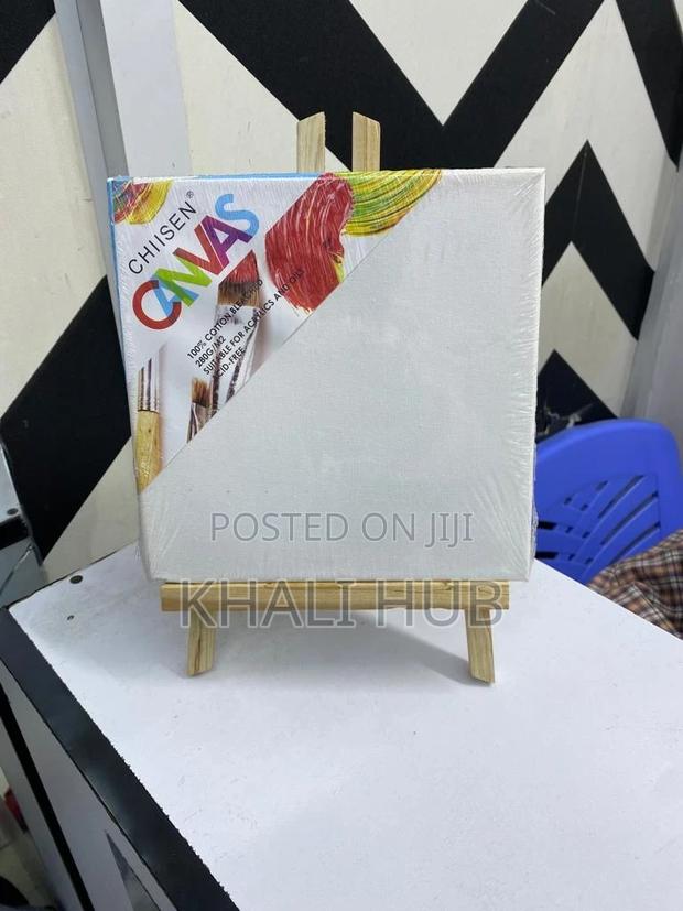 Kids 20cm Canvas Board With Easel Stand Canvas Board - main view