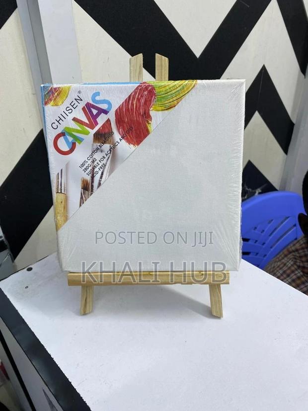 Quality 20cmx20cm Canvas Board With Easel Stand 20cm Board