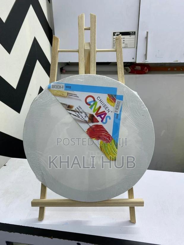 40cm Round Canvas With Easel Stand - main view