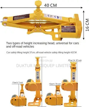 Electric Car Jack Kit With Electric Wrench And Inflator