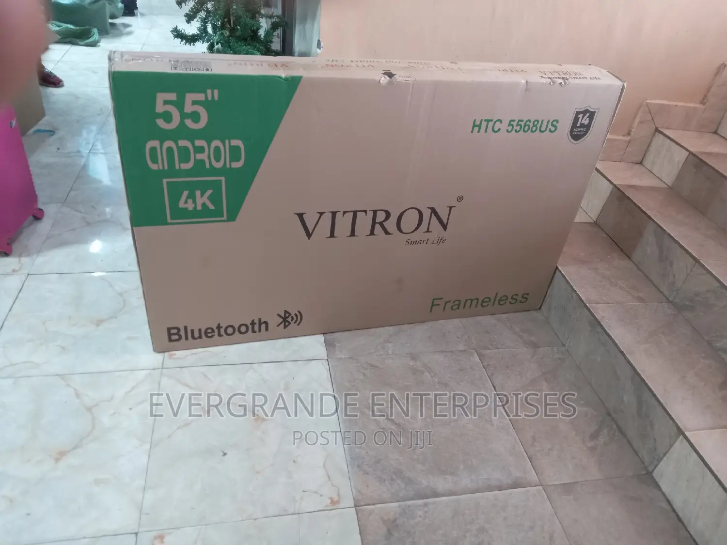 Vitron 55 Inches Smart Android Frameless Tv /Uhd Smart Tv