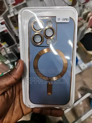 iPhone 15 Pro Magsafe Plating TPU Phone Case With Lens Film