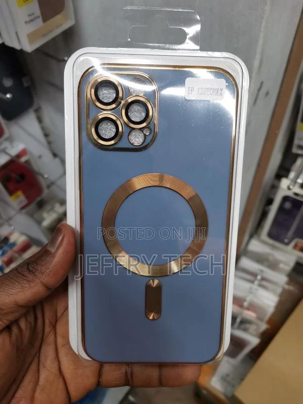 iPhone 12 Pro Max Magsafe Light Blue Phone Case With Lens F - main view