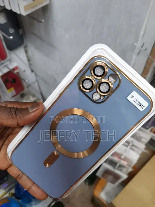 iPhone 12 Pro Max Magsafe Light Blue Phone Case With Lens F