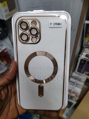 iPhone 12 Pro Max Magsafe Plating TPU Phone Case With White - thumbnail 2