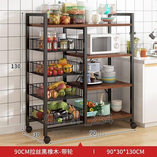 Multifunctional Metallic Kitchen Rack (With Movable And