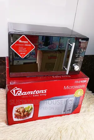 *Ramtons RM/458 Digital Black Microwave With Glass Door