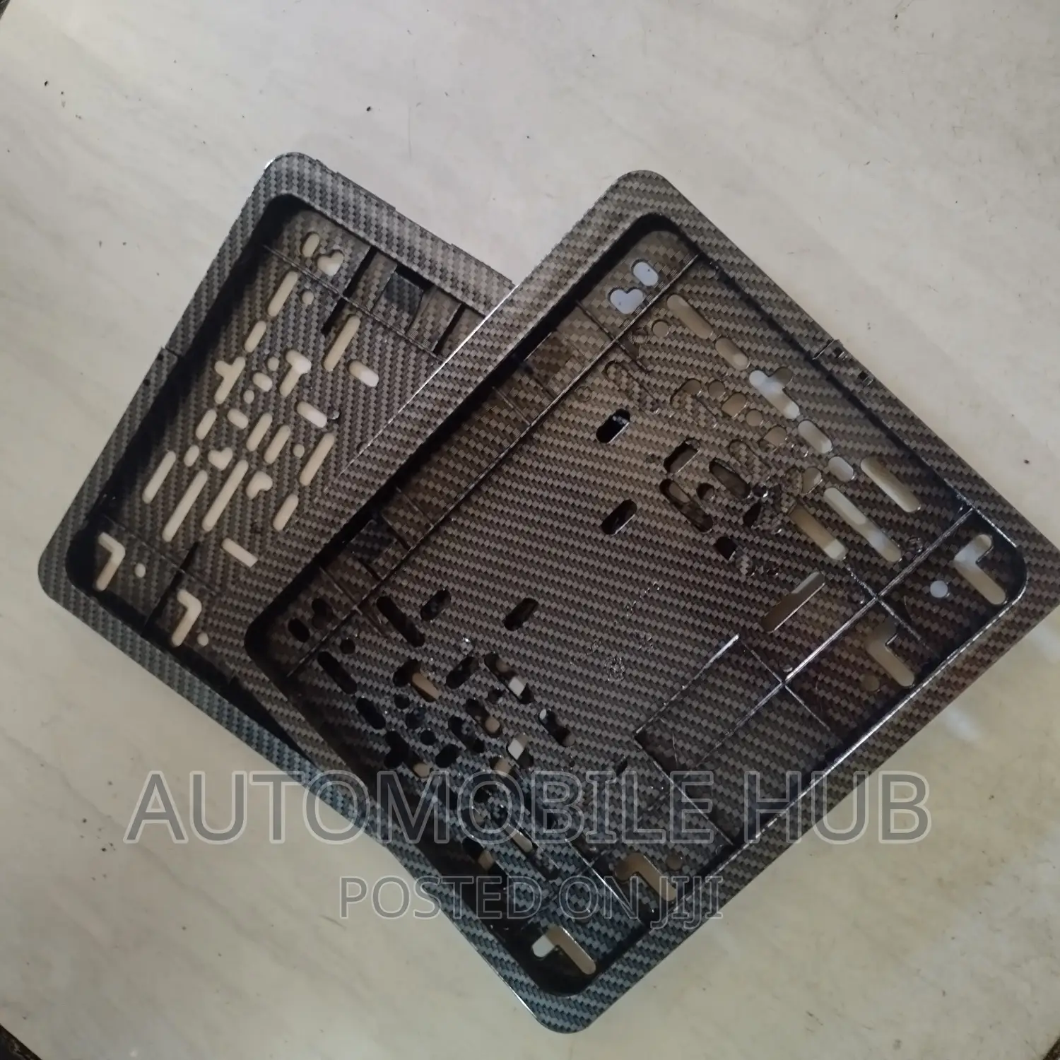 Square Carbon New Number Plate Holder