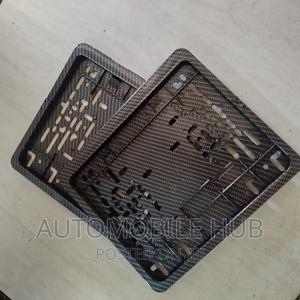 Square Carbon New Number Plate Holder - thumbnail 2