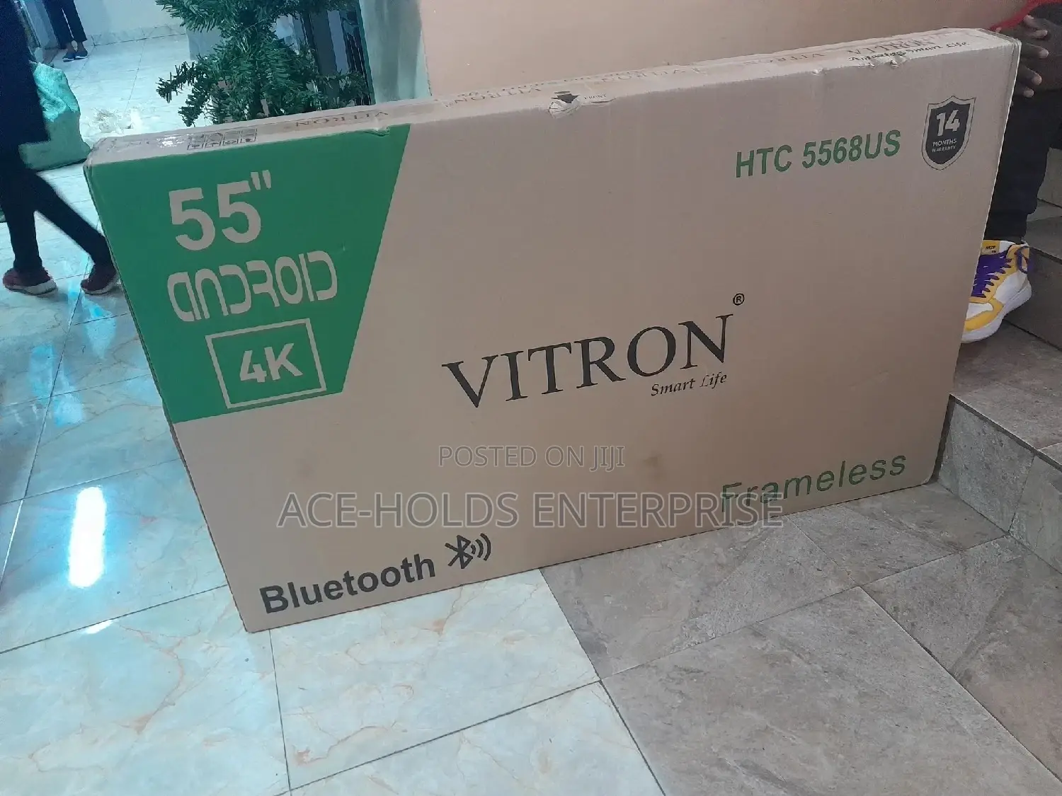 Vitron 55" Inch Smart-Android, Bluetooth Tv, Frameless, Uhd Tv