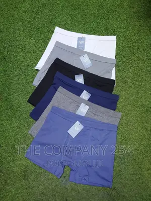 Men's Plain 6 Pieces Cotton Boxer Shorts Set Ksh.1800
