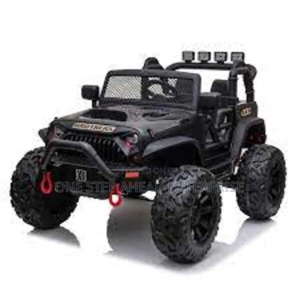 Black Electric Kids Truck - main view