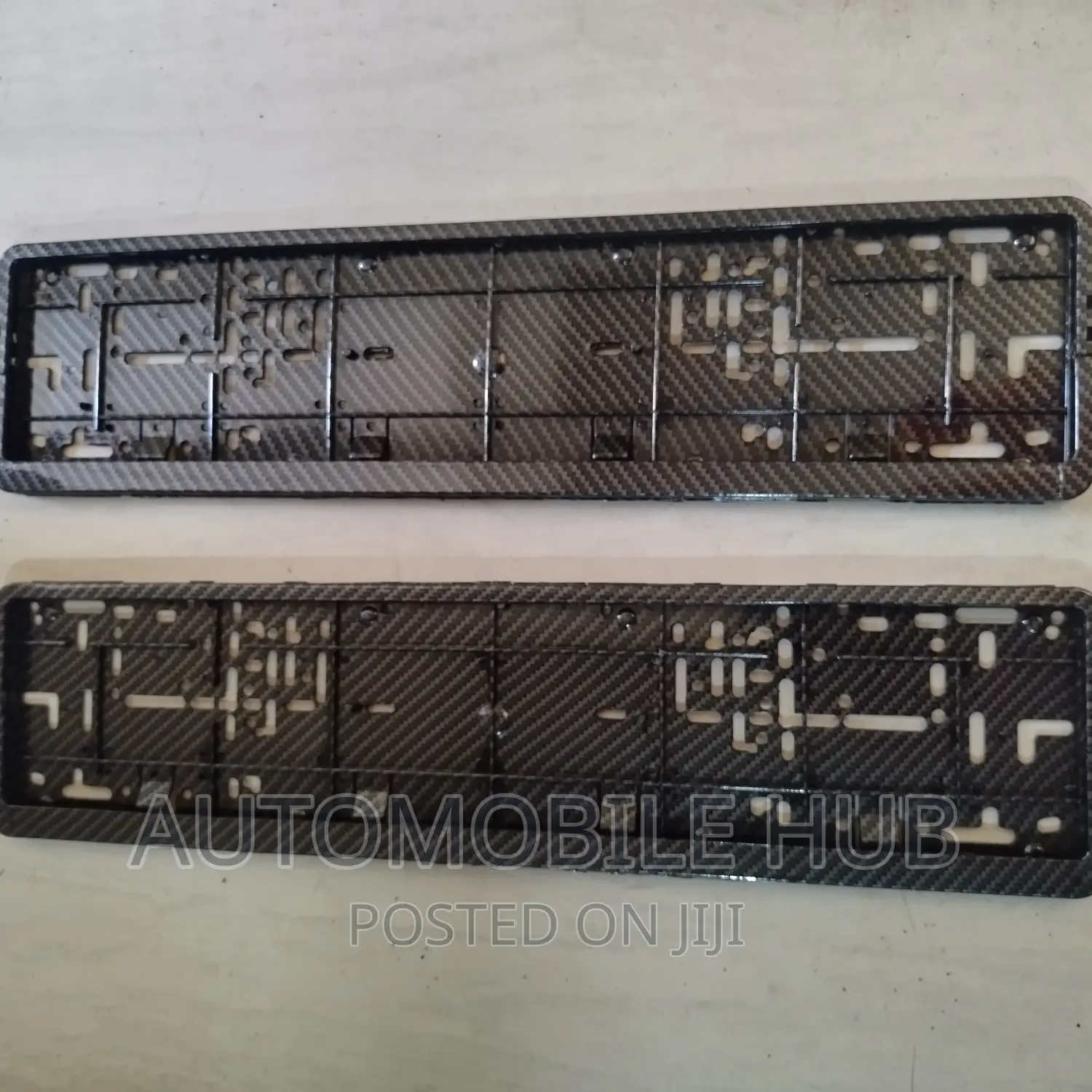 Carbon Number Plates Holder-Black Plate Holders