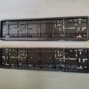 Carbon Number Plates Holder-Black Plate Holders