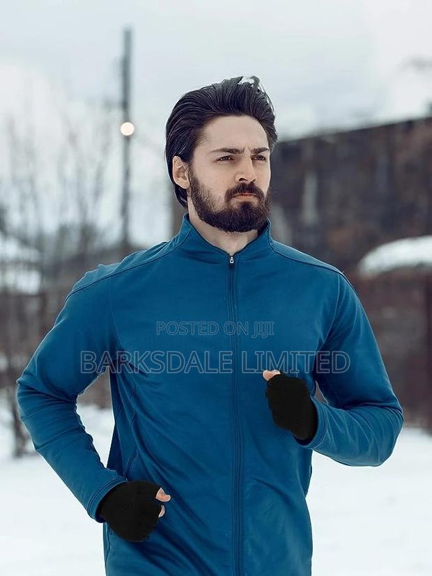 Half Fingerless Touchscreen Mittens Gloves Winter Cold - thumbnail 7